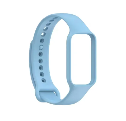 Pulseira silicone para Xiaomi Smartband 8 Active Azul Claro