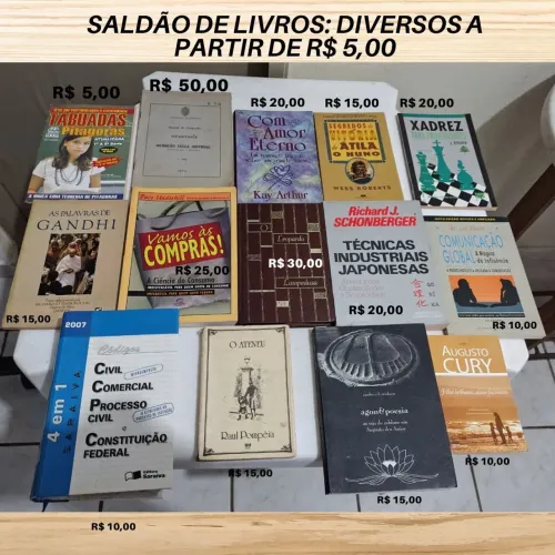 Saldão Biblioteca: Livros Raros e Best Sellers a partir de R$ 5,00