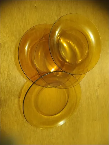 Conjunto de pratos de sobremesa Duralex marrom