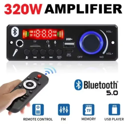 PLACA AMPLIFICADORA BLUETOOTH FM CATAO MIC. 320W