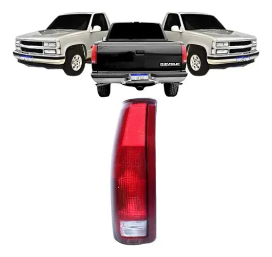 Lanterna Chevrolet Silverado Americana 1997 A 2002 Nova Le Esquerdo/motorista Vermelho