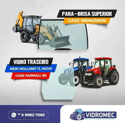 Vidros para Tratores