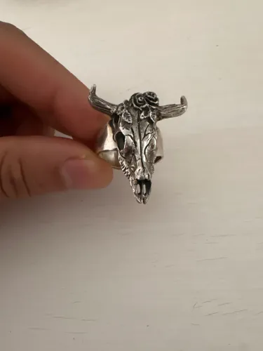 Anel de prata skull
