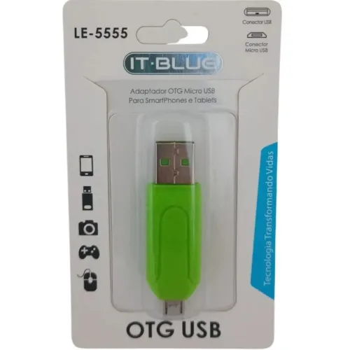 Adaptador Micro OTG Usb V8 Usb Cartão Sd Micro
