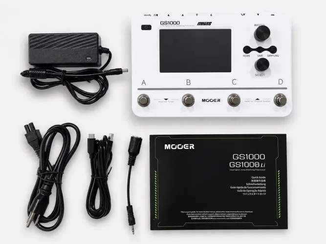 Pedaleira Mooer Gs1000 guitarra baixo voz