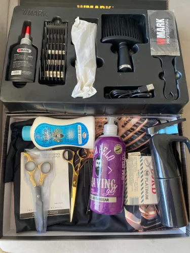 Kit Barbeiro Completo com Máquina Profissional