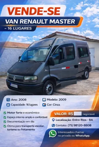 Renault Master 2.5 DCI 16V 115cv 16L Diesel 2009