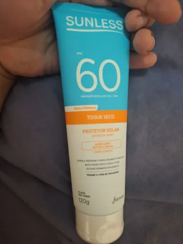 Protetor Solar Sunless FPS60 Toque Seco - Lacrado