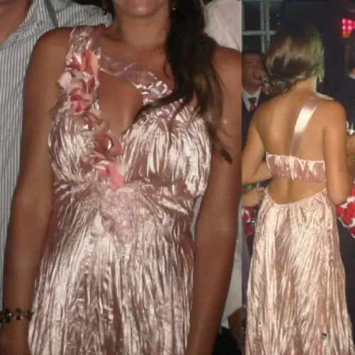 vestido de festa longo rosa