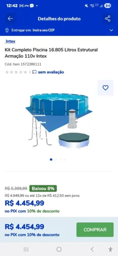 PISCINA INTEX 17.000 LITROS 