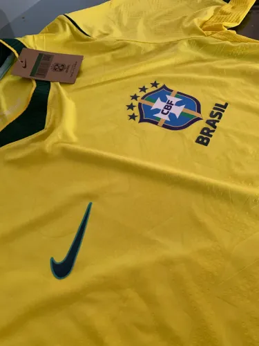 Camisa da seleção brasileira, modelo jogador, TAM GG, veste G 