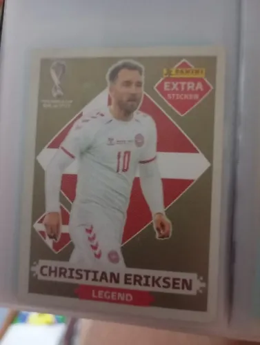 Legend Gold da copa de 2022 do jogador Christian eriksen