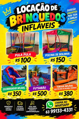 Brinquedos Inflável Alugar?