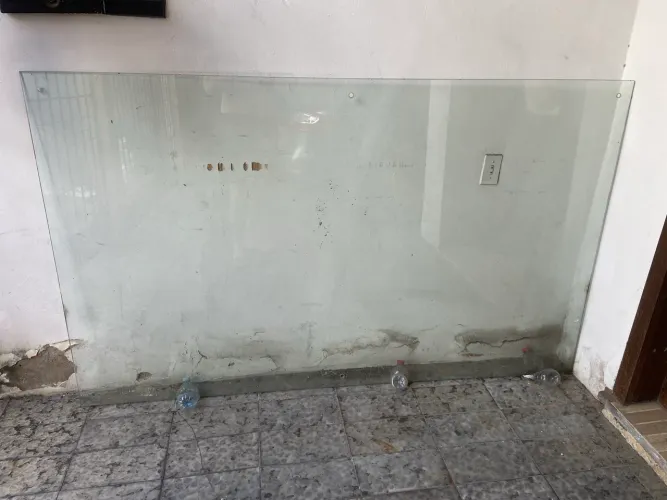 Tampo de vidro temperado placa 2m x 1m