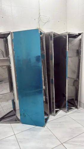 Prateleira de inox reforçada 