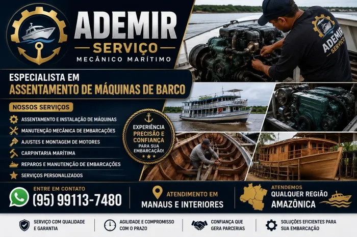 MECÂNICO DE EMBARCAÇÃO E CARPINTARIA