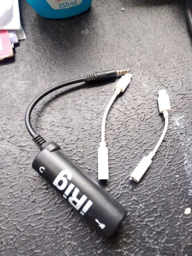 Irig original com adaptador iPhone para gravar no seu celular 