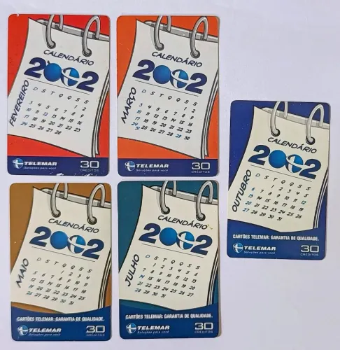 Cartões Telefônicos Série: Calendário