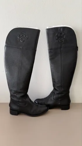Botas over the knee couro Capodarte 35 - cor preto 