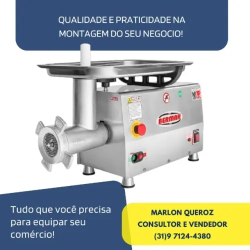 Moedor de carne Bermar para Açougue Boca 22