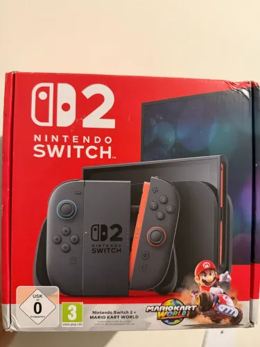 Nintendo Switch 2 Bundle Mario Kart World Digital Novo + Nota fiscal