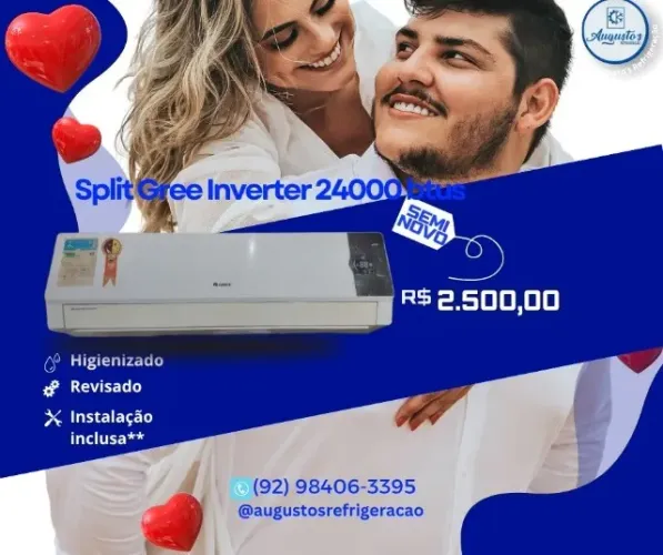 Vendo ar condicionado Split Gree iinverter 24000 btus
