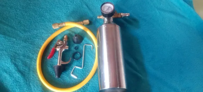 Garrafa injetora de fluido de limpeza de linha 