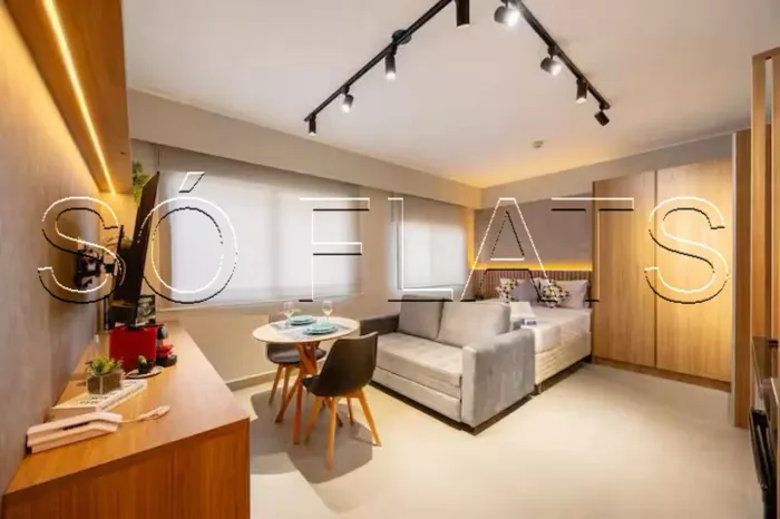 Flat Slaviero Moema disponível para venda com 26m², 1 dormitório e 1 vaga de garagem