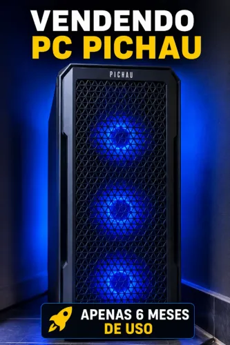 PC Gamer Pichau, AMD Ryzen 7 5700X, Radeon RX 9060 8GB, 16GB DDR4, SSD M.2 1TB