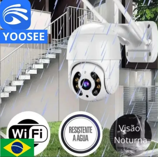 Câmera de Segurança Wi-Fi com Visão Noturna