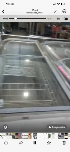 Tampas de vidro freezer de ilha ELETROFRIO