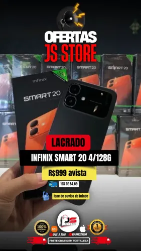 infinix smart 20 4/128g baixou