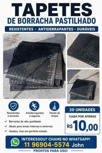 Tapete borracha partilhado 50X50