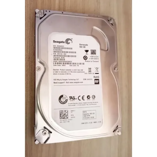 HD Seagate Barracuda 500Gb, Para DVR E PC SATA III, 3,5", 7200RPM - Excelente
