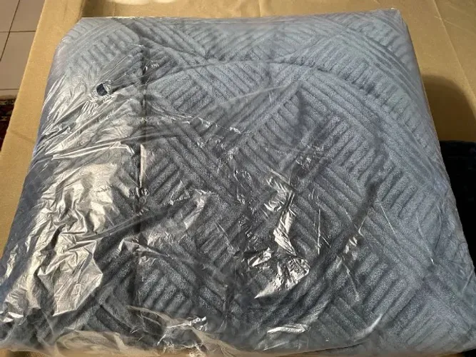 Edredom King Size Blend Sense (Plush) Altenburg - Azul + 02 Capas Travesseiro (Excelente)
