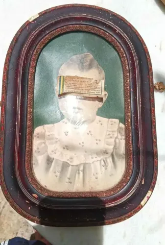 Moldura P/ Foto (Antiguidade Vidro Bombé)