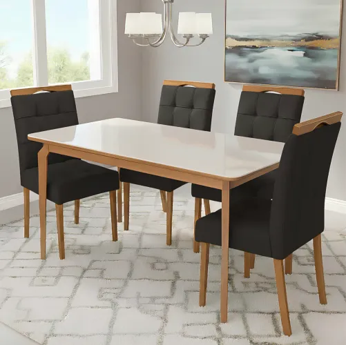 Conjunto Veneza Premium 4 Lugares