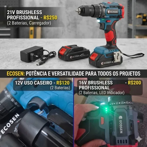 Parafusadeira furadeira novas