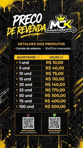 Adesivos para revenda
