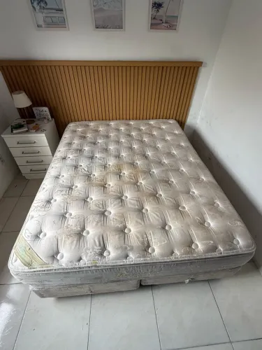 CAMA BOX QUEN COLCHÃO + BASE