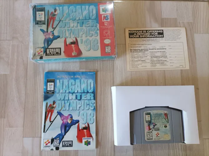 Nagano winter Nintendo 64 na caixa com case