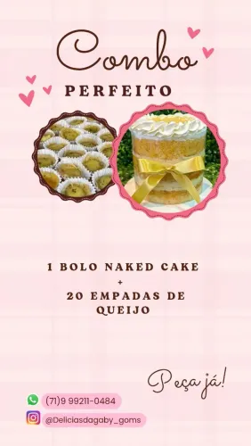 Bolos e salgados