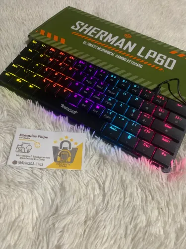 Teclado Gamer Mecânico Novo Sherman LP60 Imperdível!!!