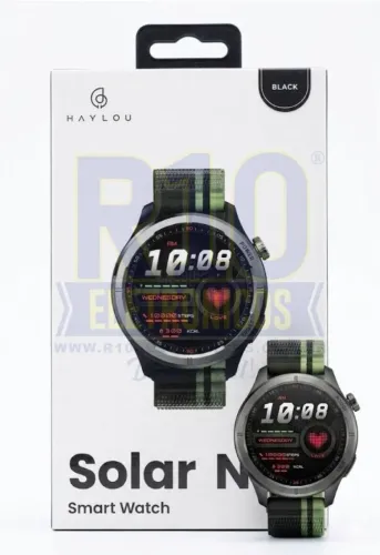 RELÓGIO SMART HAYLOU SOLAR NEO PRETO HF008 (2 PULSEIRAS) LS21