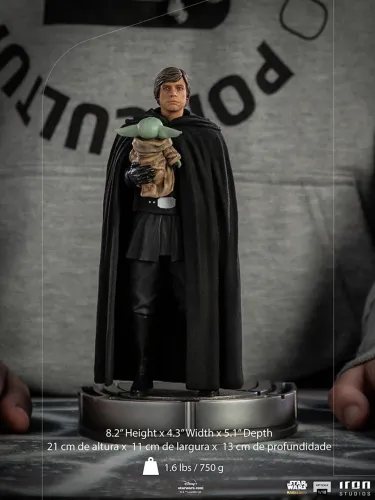 Luke Skywalker and Grogu - The Mandalorian - Art Scale 1/10 - Iron Studios