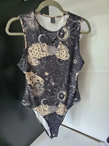 Body Feminino Lua Estrelas Astrologia Shein Tam L