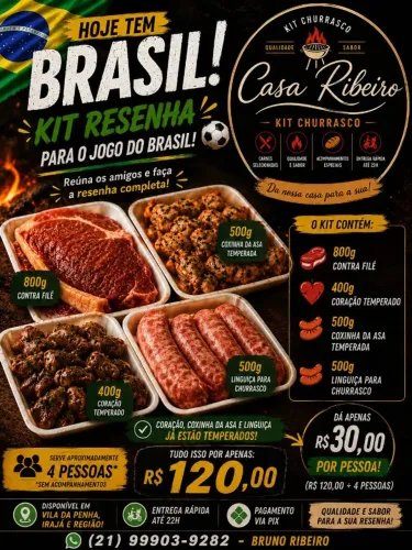 KIT CHURRASCO RESENHA 120