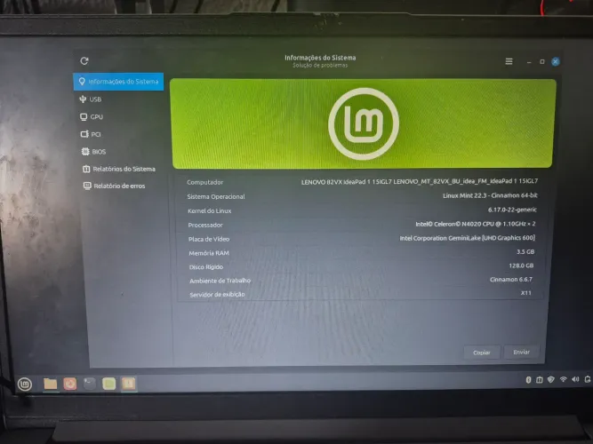 Notebook lenovo ddr4 tela 15 polegadas com nvme