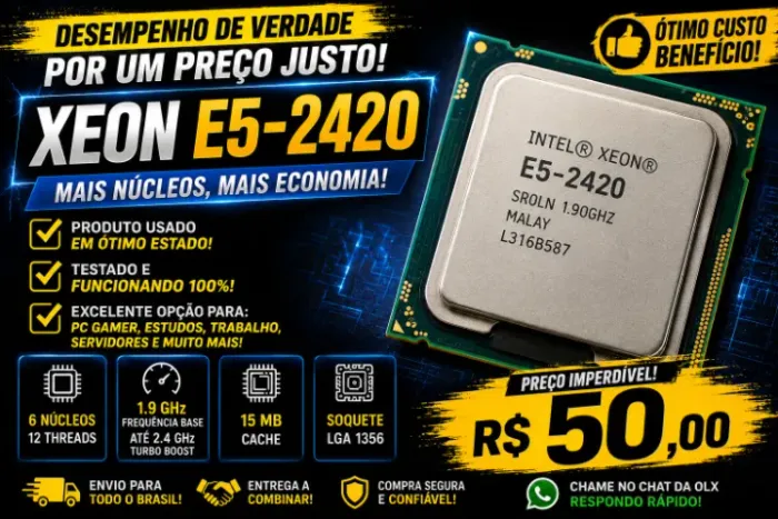 Processador Intel Xeon E5-2420 - Excelente Custo-Benefício!