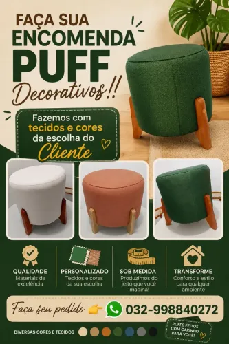 Puffs decorativos 